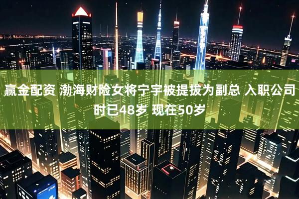 赢金配资 渤海财险女将宁宇被提拔为副总 入职公司时已48岁 现在50岁