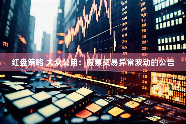 红盘策略 大众公用：股票交易异常波动的公告